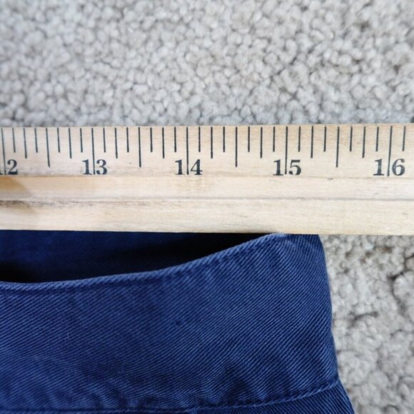 Lacoste Shorts Small Blue Solid Twill 9" - Picture 8 of 11